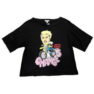 BP. Black Justin Bieber Changes Graphic T-shirt S